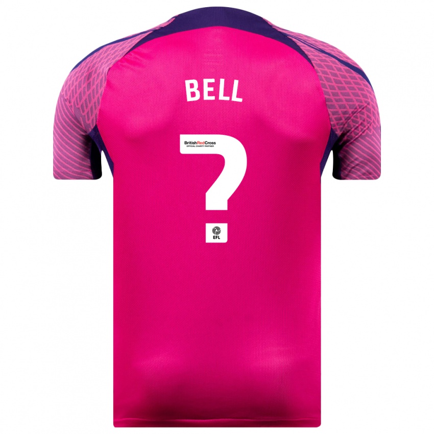 Mujer Camiseta Luke Bell #0 Morado 2ª Equipación 2023/24 La Camisa Perú