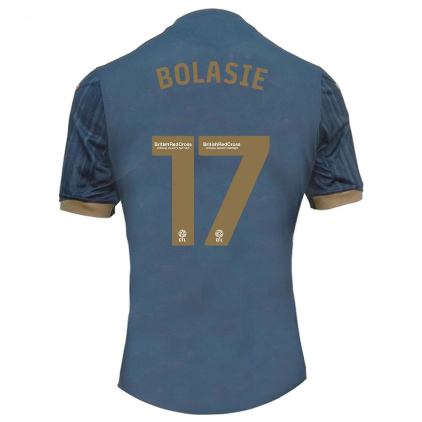 Mujer Camiseta Yannick Bolasie #17 Verde Azulado Oscuro 2ª Equipación 2023/24 La Camisa Perú