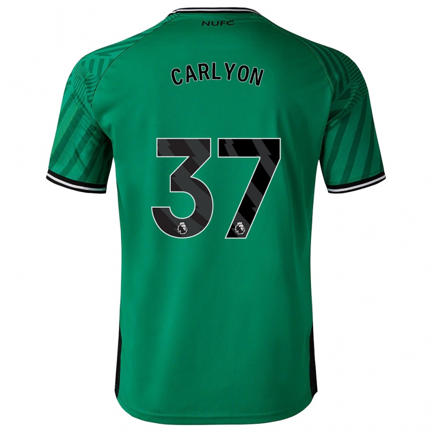 Mujer Camiseta Nathan Carlyon #37 Verde 2ª Equipación 2023/24 La Camisa Perú