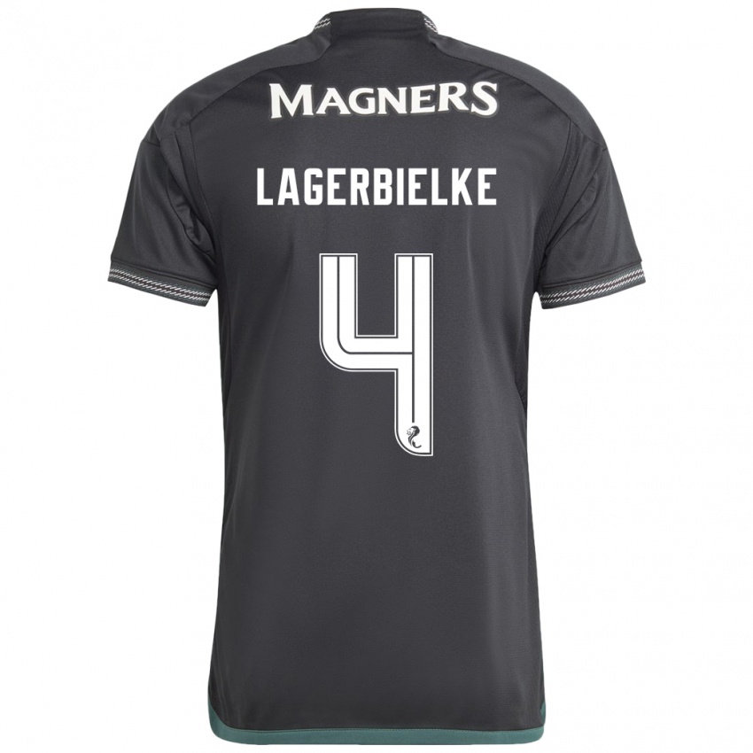 Mujer Camiseta Gustaf Lagerbielke #4 Negro 2ª Equipación 2023/24 La Camisa Perú