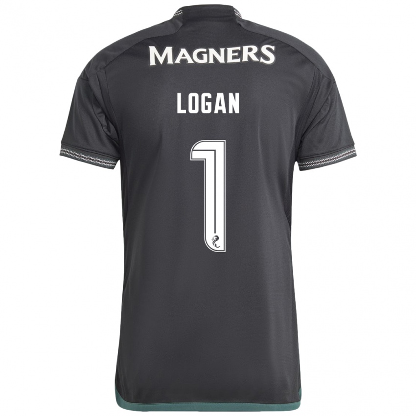 Mujer Camiseta Chloe Logan #1 Negro 2ª Equipación 2023/24 La Camisa Perú