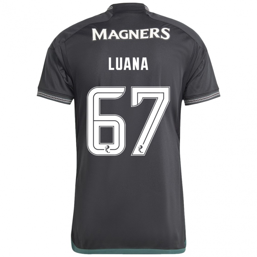 Mujer Camiseta Luana Muñoz #67 Negro 2ª Equipación 2023/24 La Camisa Perú