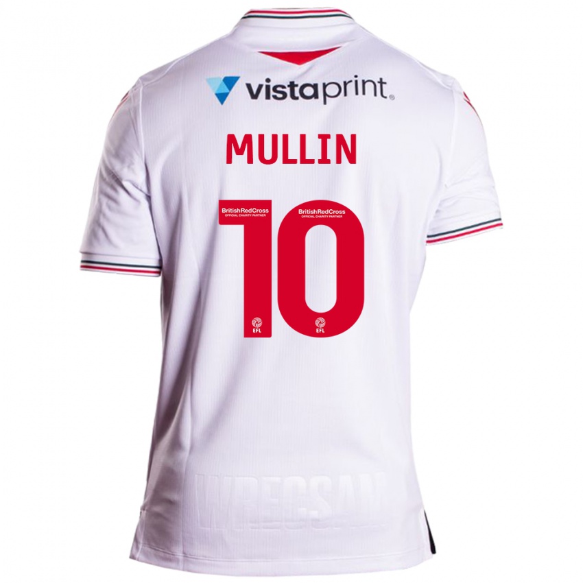 Mujer Camiseta Paul Mullin #10 Blanco 2ª Equipación 2023/24 La Camisa Perú