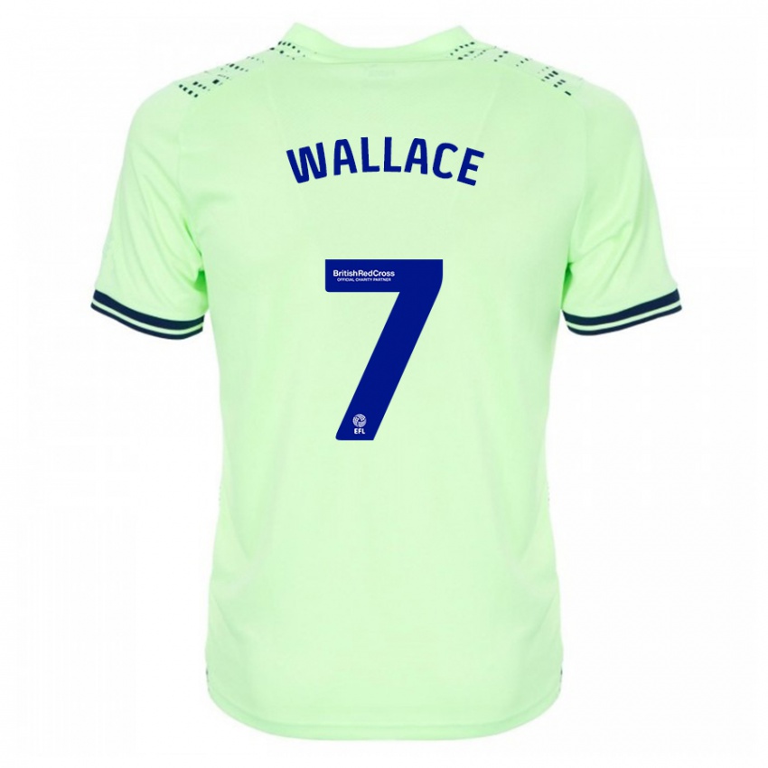 Mujer Camiseta Jed Wallace #7 Armada 2ª Equipación 2023/24 La Camisa Perú