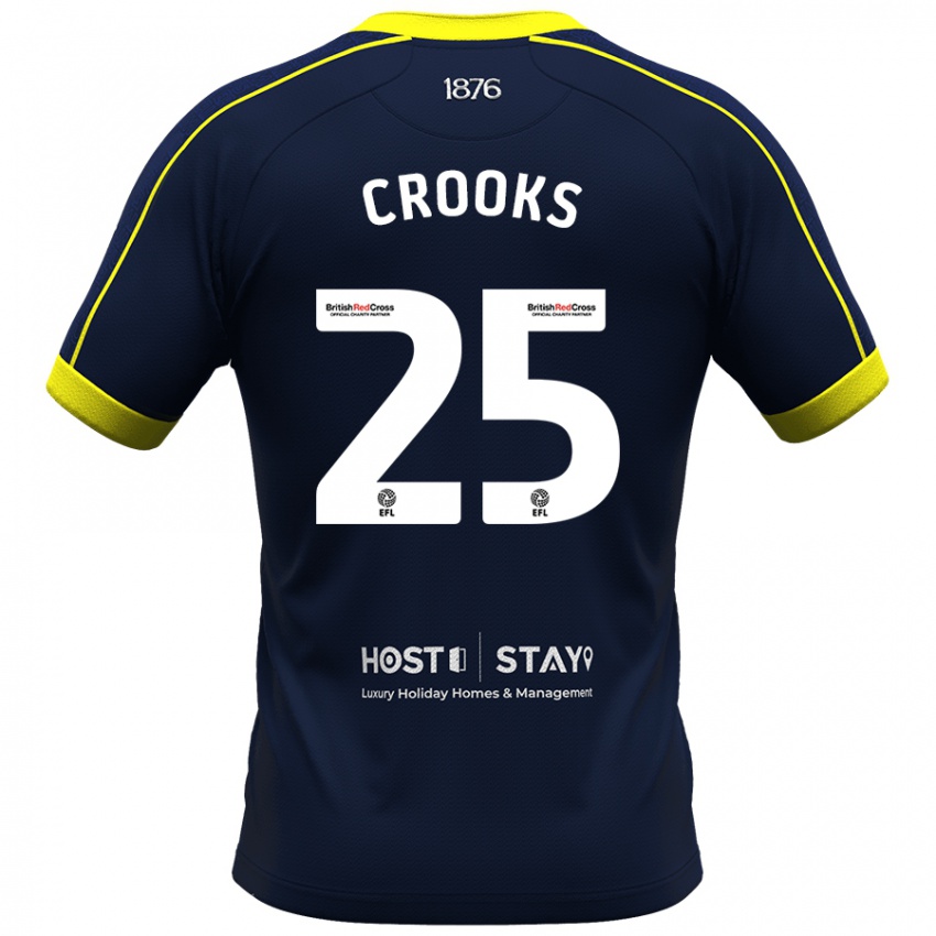 Mujer Camiseta Matt Crooks #25 Armada 2ª Equipación 2023/24 La Camisa Perú