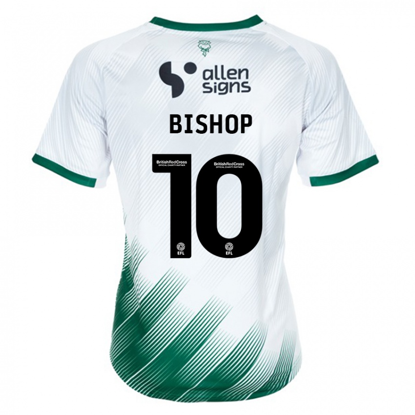Mujer Camiseta Teddy Bishop #10 Blanco 2ª Equipación 2023/24 La Camisa Perú