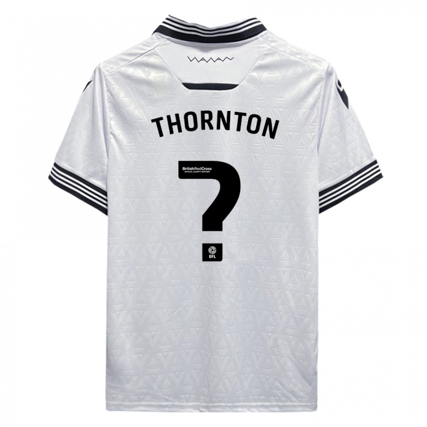 Mujer Camiseta Jarvis Thornton #0 Blanco 2ª Equipación 2023/24 La Camisa Perú