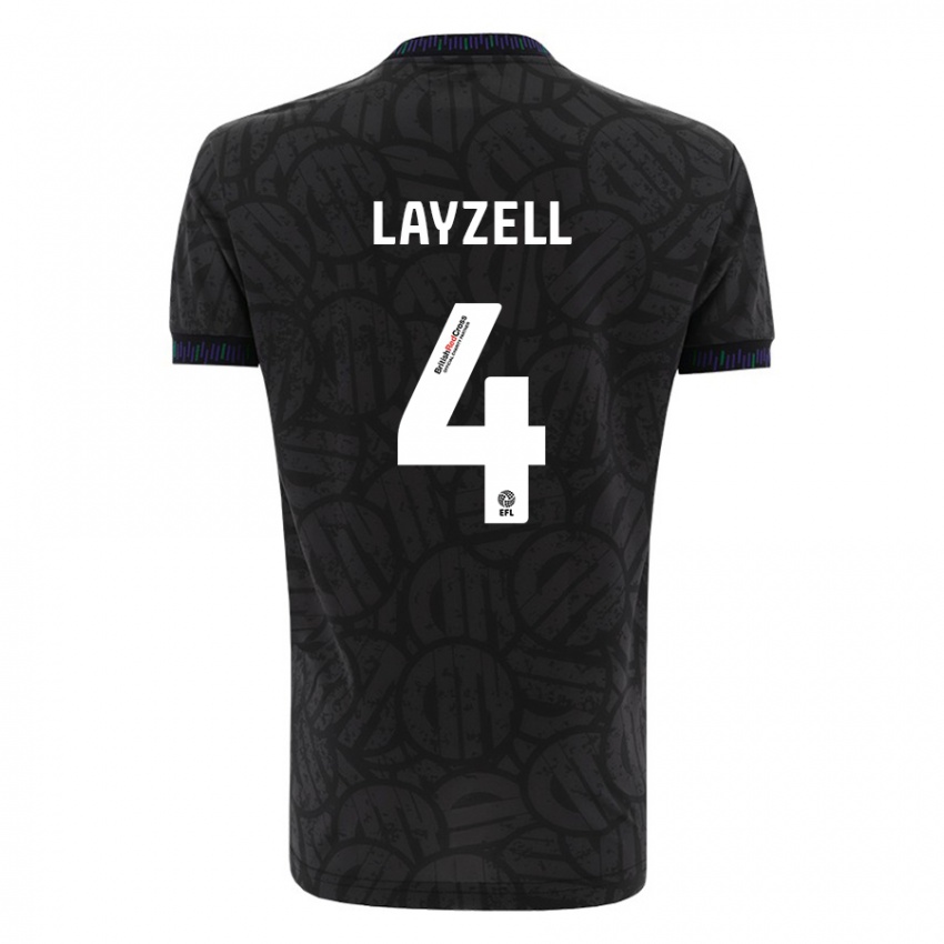 Mujer Camiseta Naomi Layzell #4 Negro 2ª Equipación 2023/24 La Camisa Perú