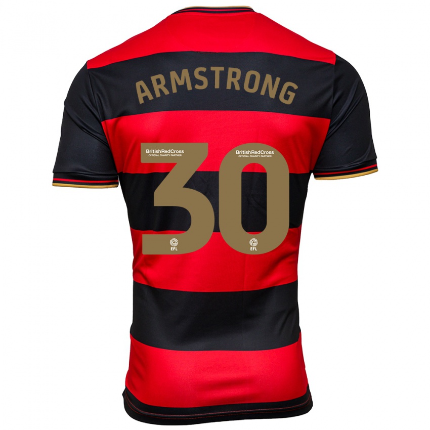 Mujer Camiseta Sinclair Armstrong #30 Negro Rojo 2ª Equipación 2023/24 La Camisa Perú