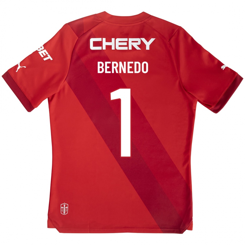 Mujer Camiseta Vicente Bernedo #1 Rojo 2ª Equipación 2023/24 La Camisa Perú
