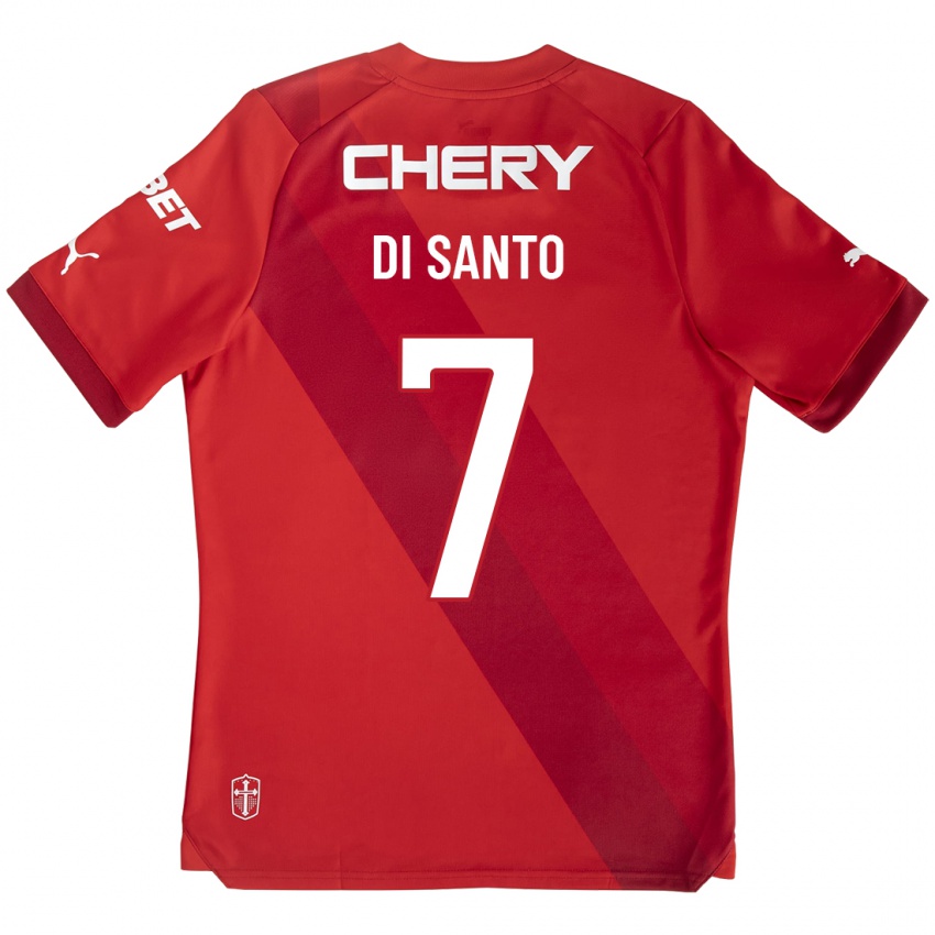 Mujer Camiseta Franco Di Santo #7 Rojo 2ª Equipación 2023/24 La Camisa Perú