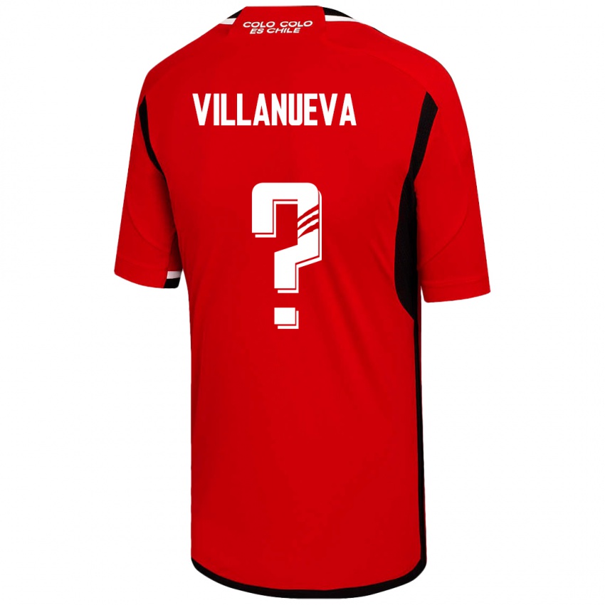 Mujer Camiseta Eduardo Villanueva #0 Rojo 2ª Equipación 2023/24 La Camisa Perú