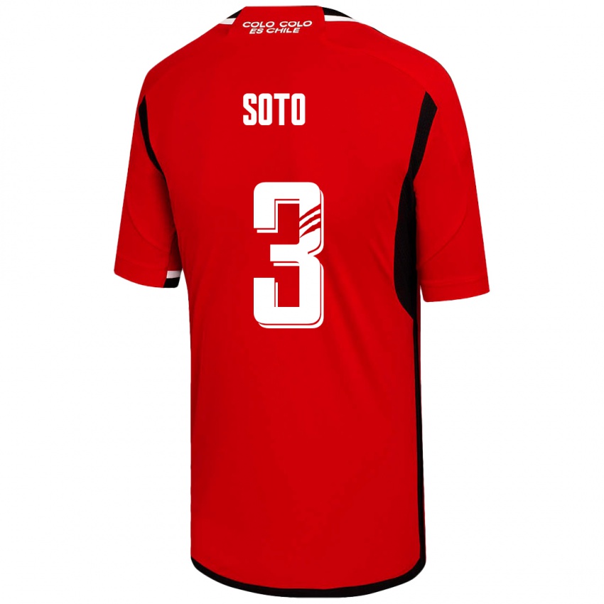 Mujer Camiseta Rocío Soto #3 Rojo 2ª Equipación 2023/24 La Camisa Perú