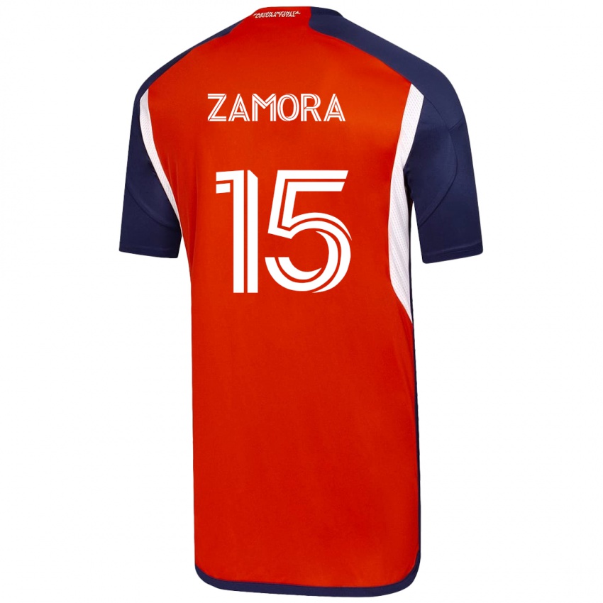 Mujer Camiseta Daniela Zamora #15 Blanco 2ª Equipación 2023/24 La Camisa Perú