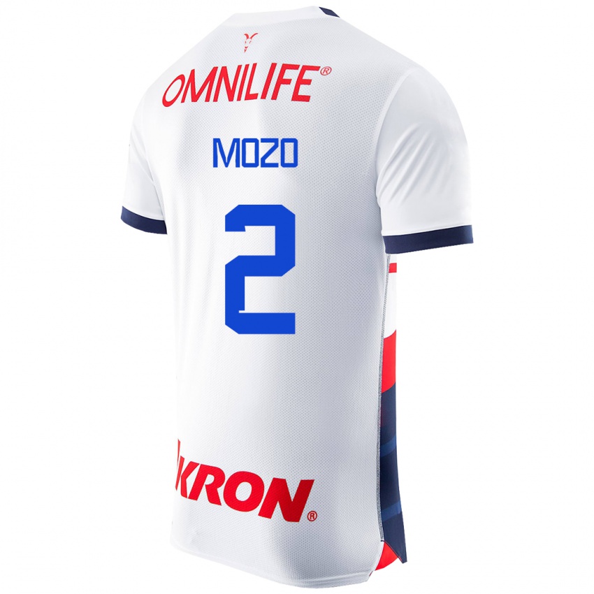 Mujer Camiseta Alan Mozo #2 Blanco 2ª Equipación 2023/24 La Camisa Perú