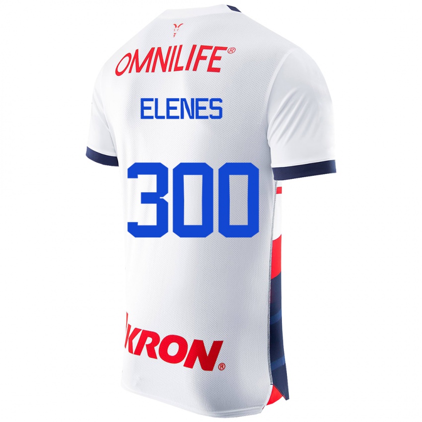 Mujer Camiseta José Elenes #300 Blanco 2ª Equipación 2023/24 La Camisa Perú