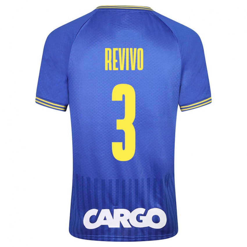 Mujer Camiseta Roy Revivo #3 Azul 2ª Equipación 2023/24 La Camisa Perú