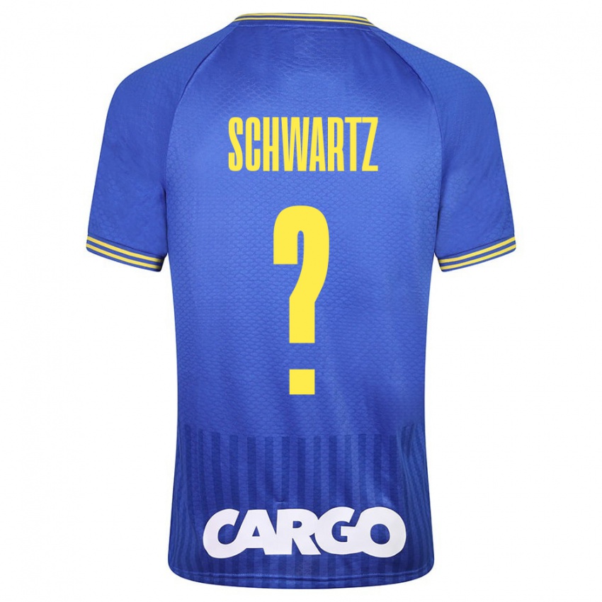 Mujer Camiseta Noam Schwartz #0 Azul 2ª Equipación 2023/24 La Camisa Perú