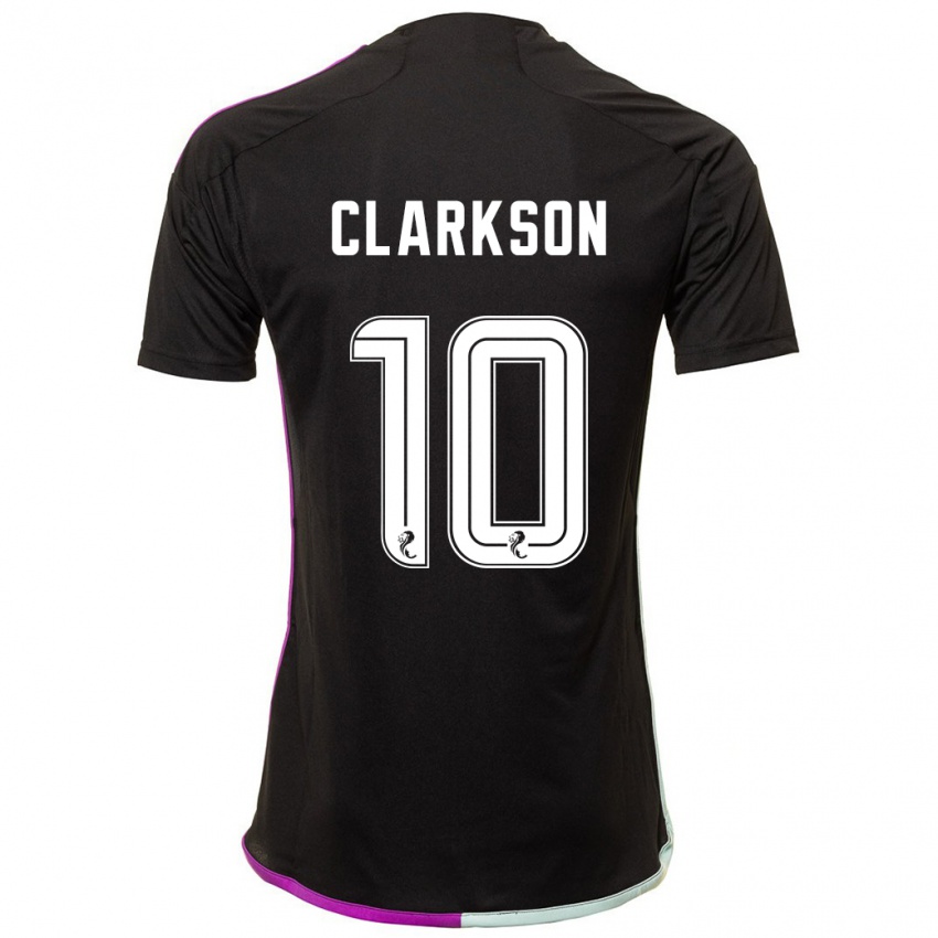 Mujer Camiseta Leighton Clarkson #10 Negro 2ª Equipación 2023/24 La Camisa Perú