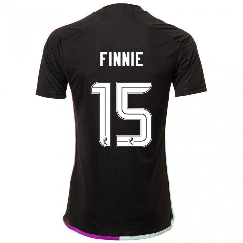 Mujer Camiseta Maddison Finnie #15 Negro 2ª Equipación 2023/24 La Camisa Perú