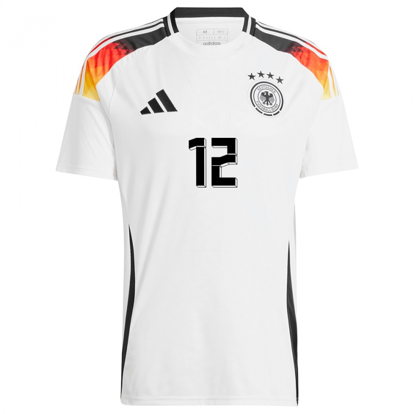 Niño Camiseta Alemania Mio Backhaus #12 Blanco 1ª Equipación 24-26 La Camisa Perú