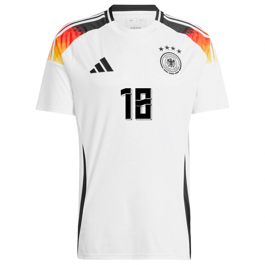 Niño Camiseta Alemania Jonas Hofmann #18 Blanco 1ª Equipación 24-26 La Camisa Perú