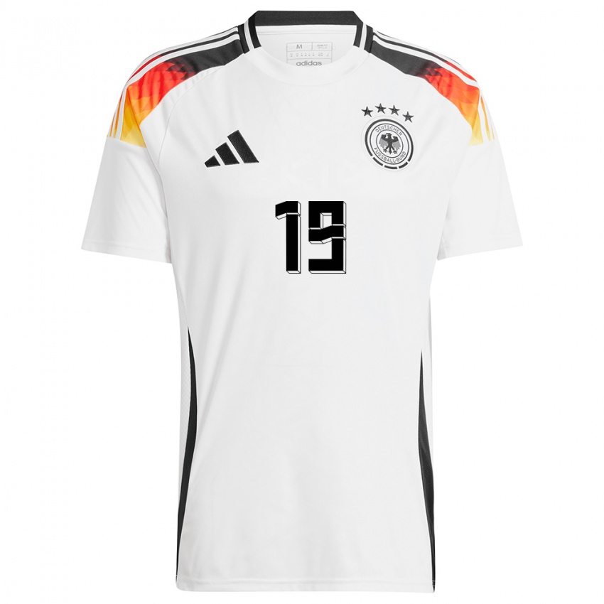 Niño Camiseta Alemania Sanoussy Ba #19 Blanco 1ª Equipación 24-26 La Camisa Perú