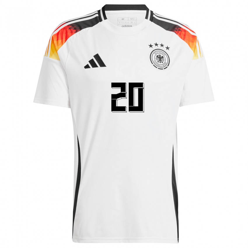 Niño Camiseta Alemania Lina Magull #20 Blanco 1ª Equipación 24-26 La Camisa Perú