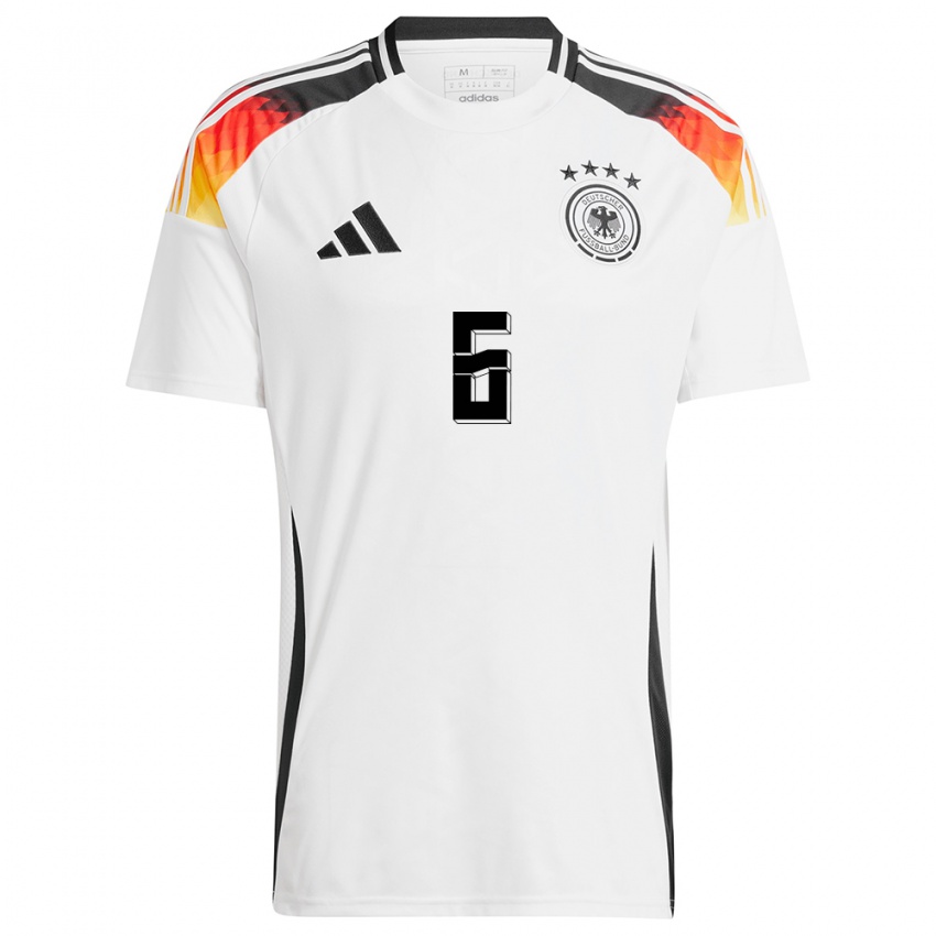 Niño Camiseta Alemania Tom Kraub #6 Blanco 1ª Equipación 24-26 La Camisa Perú