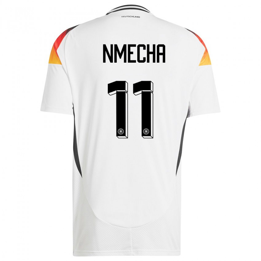 Niño Camiseta Alemania Lukas Nmecha #11 Blanco 1ª Equipación 24-26 La Camisa Perú