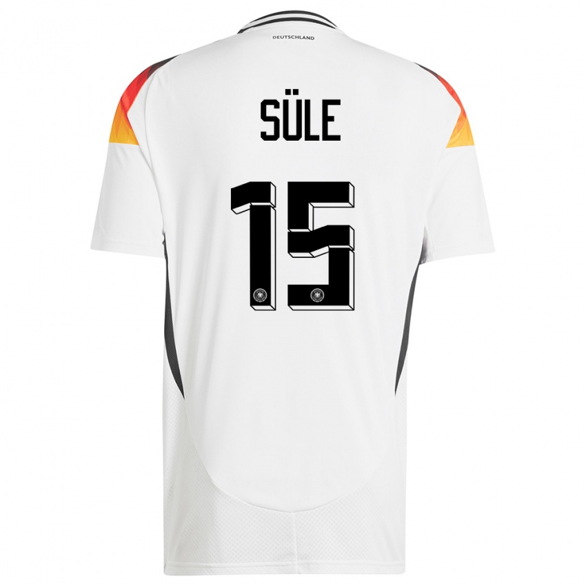 Niño Camiseta Alemania Niklas Sule #15 Blanco 1ª Equipación 24-26 La Camisa Perú