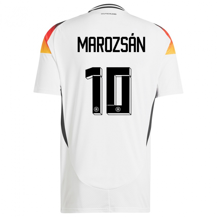 Niño Camiseta Alemania Dzsenifer Marozsan #10 Blanco 1ª Equipación 24-26 La Camisa Perú