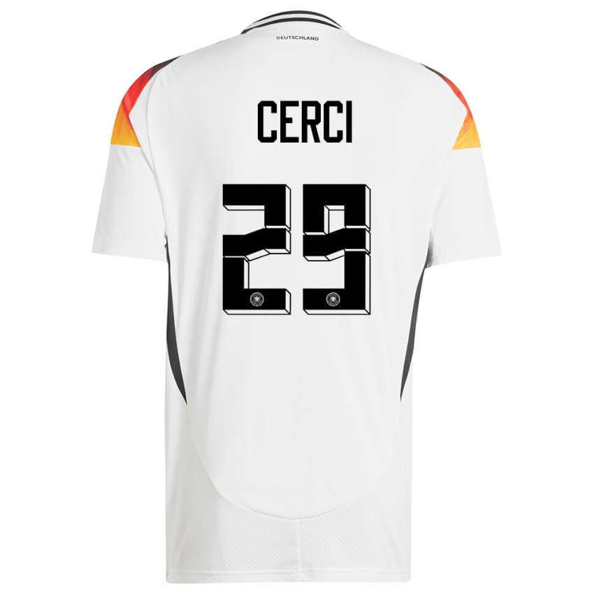 Niño Camiseta Alemania Selina Cerci #29 Blanco 1ª Equipación 24-26 La Camisa Perú