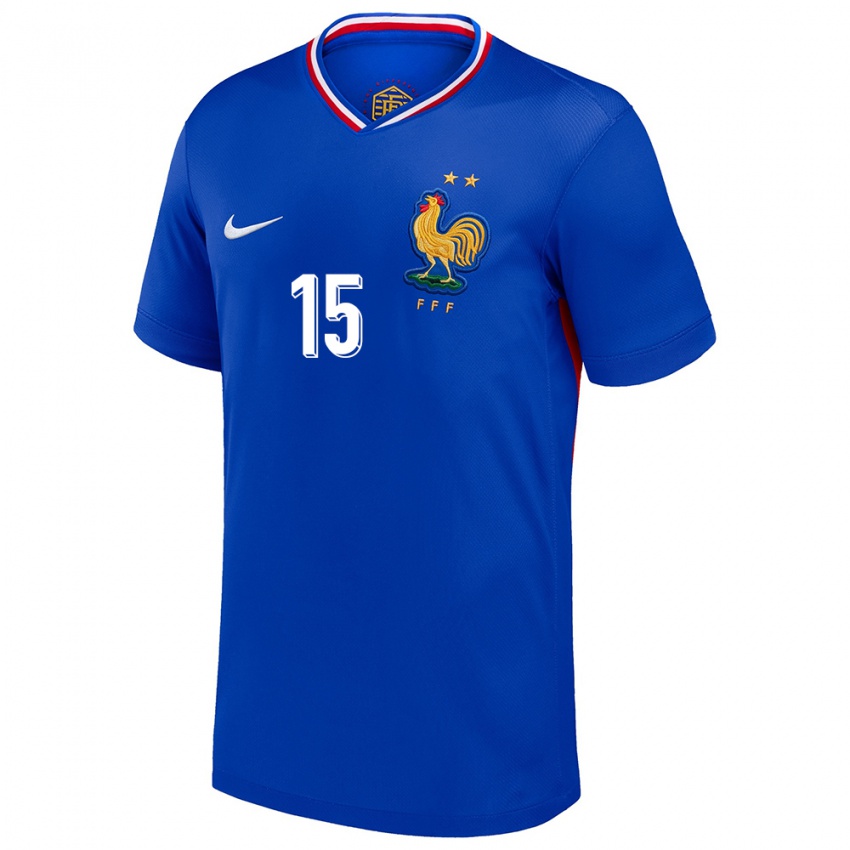 Niño Camiseta Francia Florent Da Silva #15 Azul 1ª Equipación 24-26 La Camisa Perú