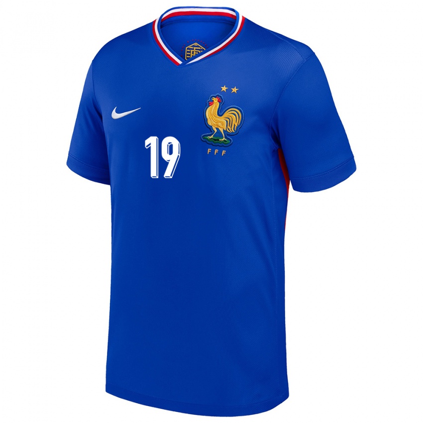 Niño Camiseta Francia Khephren Thuram #19 Azul 1ª Equipación 24-26 La Camisa Perú