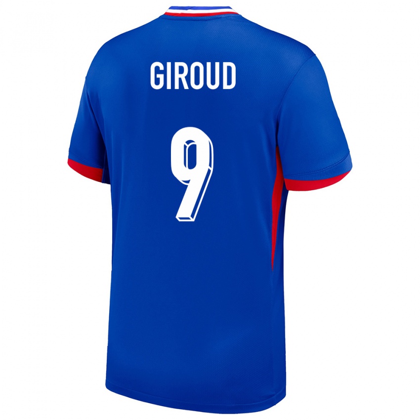 Niño Camiseta Francia Olivier Giroud #9 Azul 1ª Equipación 24-26 La Camisa Perú