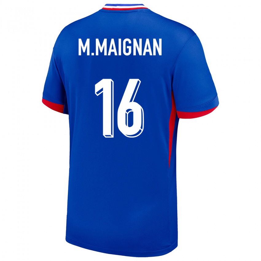 Niño Camiseta Francia Mike Maignan #16 Azul 1ª Equipación 24-26 La Camisa Perú