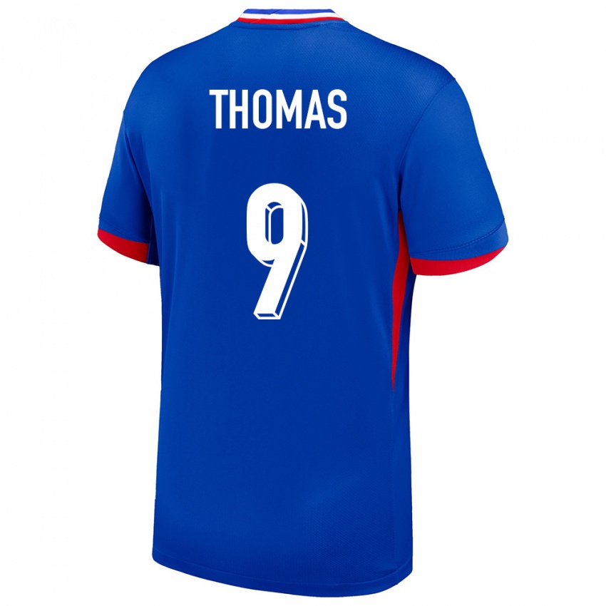 Niño Camiseta Francia Lindsey Thomas #9 Azul 1ª Equipación 24-26 La Camisa Perú