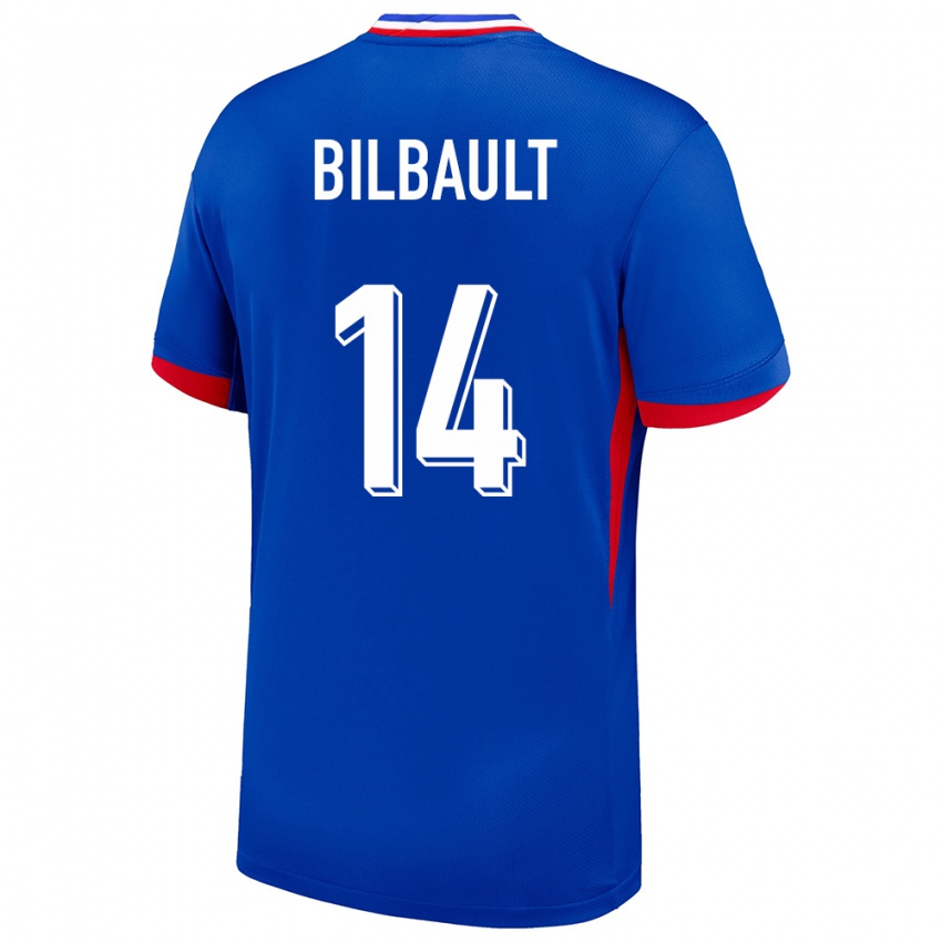 Niño Camiseta Francia Charlotte Bilbault #14 Azul 1ª Equipación 24-26 La Camisa Perú