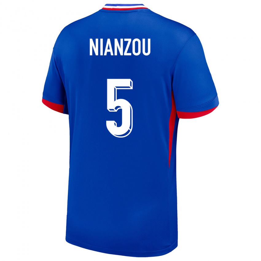 Niño Camiseta Francia Tanguy Nianzou #5 Azul 1ª Equipación 24-26 La Camisa Perú