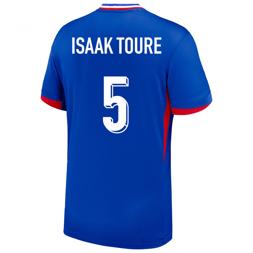 Niño Camiseta Francia Souleymane Isaak Toure #5 Azul 1ª Equipación 24-26 La Camisa Perú