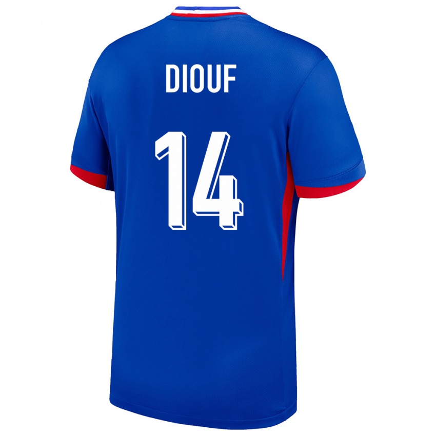 Niño Camiseta Francia Andy Diouf #14 Azul 1ª Equipación 24-26 La Camisa Perú