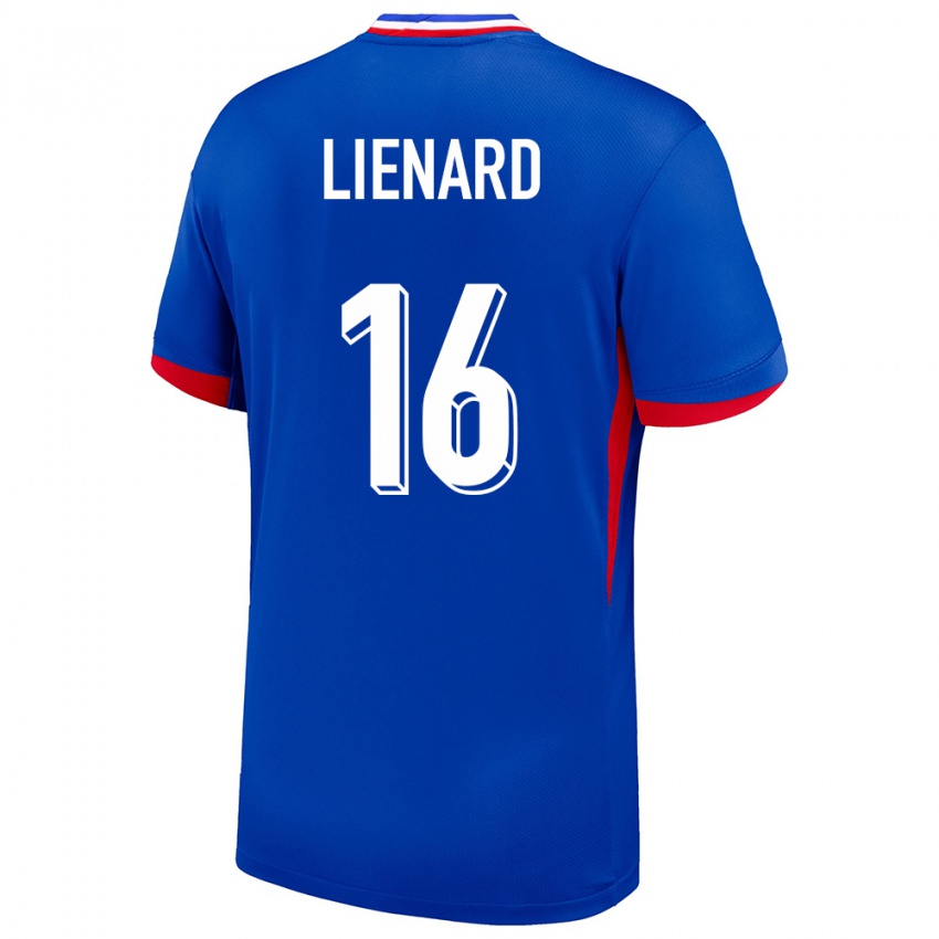 Niño Camiseta Francia Yann Lienard #16 Azul 1ª Equipación 24-26 La Camisa Perú