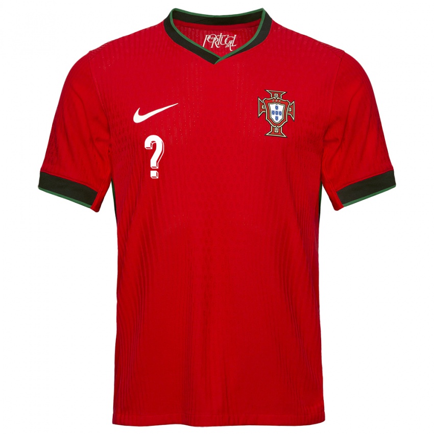 Niño Camiseta Portugal Su Nombre #0 Rojo 1ª Equipación 24-26 La Camisa Perú