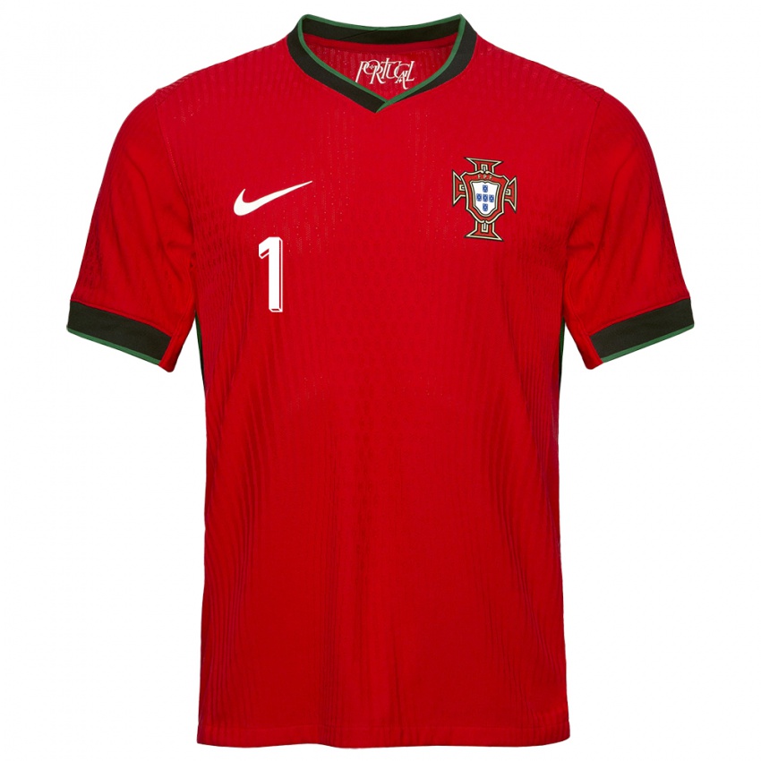 Niño Camiseta Portugal Goncalo Ribeiro #1 Rojo 1ª Equipación 24-26 La Camisa Perú