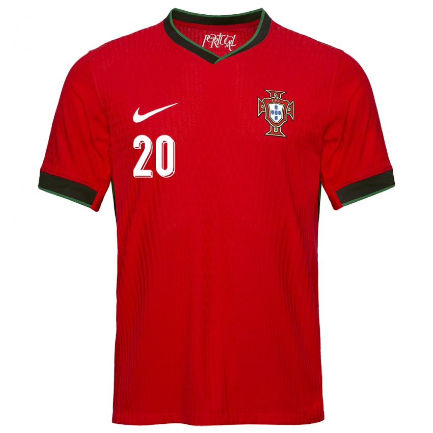 Niño Camiseta Portugal Joao Cancelo #20 Rojo 1ª Equipación 24-26 La Camisa Perú