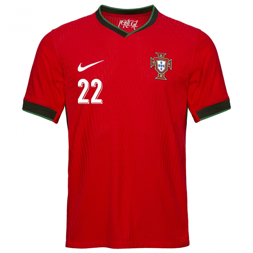 Niño Camiseta Portugal Diogo Costa #22 Rojo 1ª Equipación 24-26 La Camisa Perú