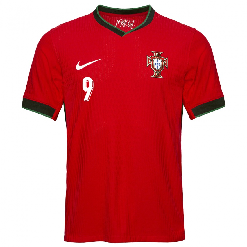 Niño Camiseta Portugal Henrique Araujo #9 Rojo 1ª Equipación 24-26 La Camisa Perú