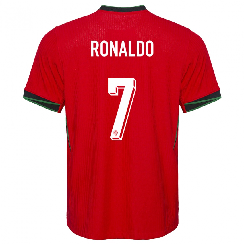 Niño Camiseta Portugal Cristiano Ronaldo #7 Rojo 1ª Equipación 24-26 La Camisa Perú