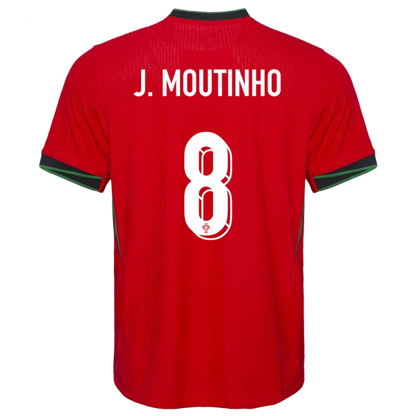 Niño Camiseta Portugal Joao Moutinho #8 Rojo 1ª Equipación 24-26 La Camisa Perú